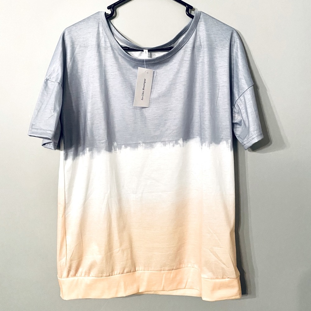 NWT tri-color top